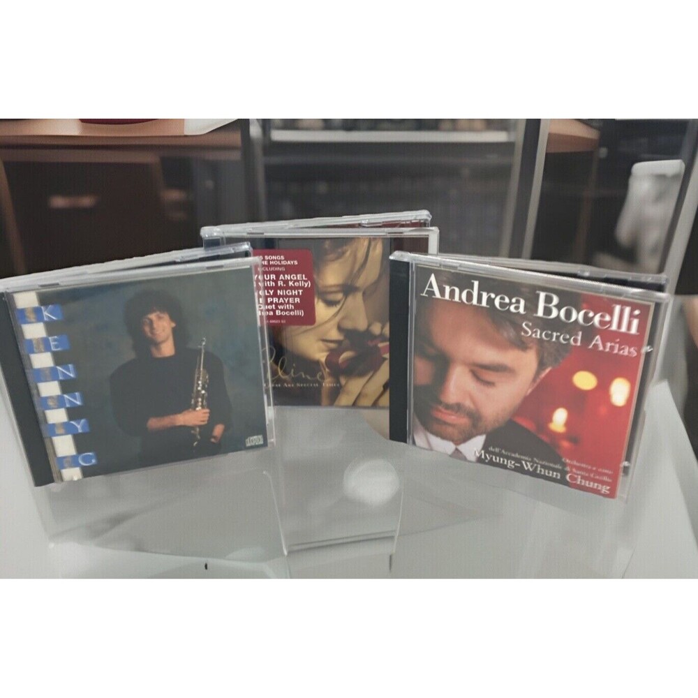Easy Listening Cd Lot Kenny G, Andrea Bocelli, Sacred Arias, Celine Dion Holiday